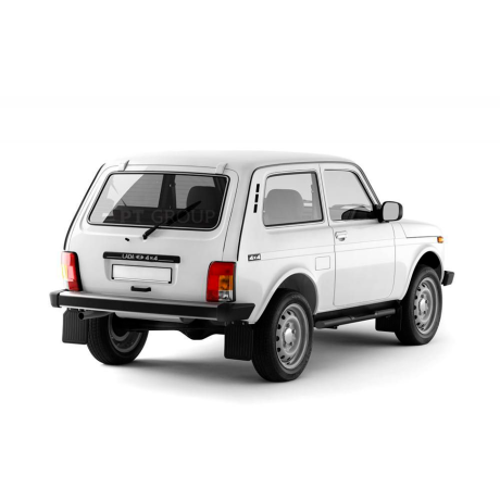 Защита порогов с накладками d63мм ШАГРЕНЬ (ППК) L@DA "4х4 2121" 1995-/ "4x4 URBAN" 2015- купить недорого с доставкой в Нягань