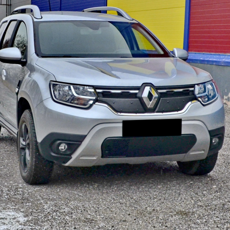 Заглушка №2Д (низ/с перфорацией и съемной шторкой) "КАРТ" для Renault Duster 2 (с 2021г.в.) купить недорого с доставкой в Нягань