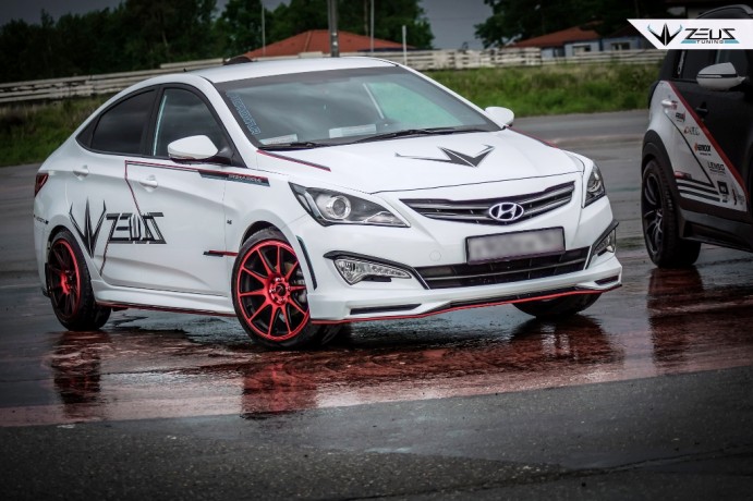 Аэродинамический обвес "ZEUS" Hyundai Solaris 2015-н.в. Рестайлинг купить недорого с доставкой в Нягань