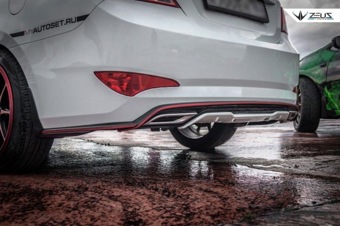 Аэродинамический обвес "ZEUS" Hyundai Solaris 2015-н.в. Рестайлинг купить недорого с доставкой в Нягань