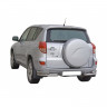 Защита заднего бампера «Уголки двойные» (d76) для Toyota RAV4 (2006-2012)(Окрашенное) купить недорого с доставкой в Нягань