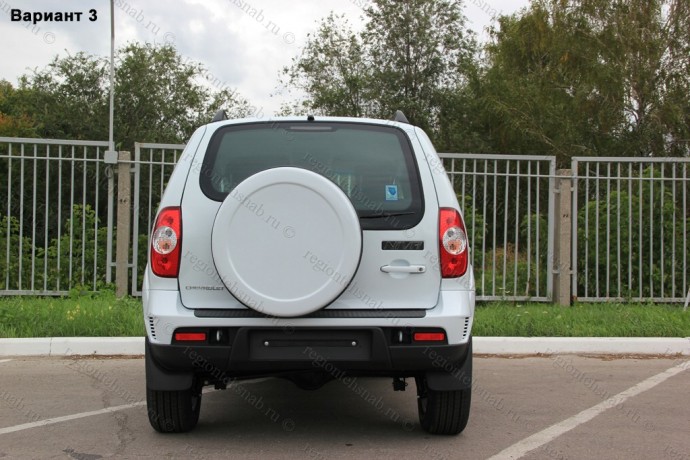 Чехол запасного колеса Chevrolet Niv@ с эмблемой Chevrolet купить недорого с доставкой в Нягань