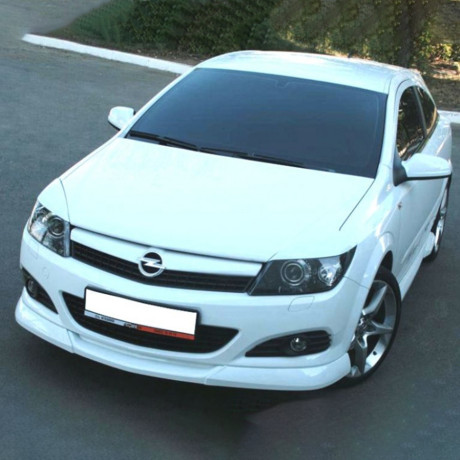 Накладка (юбка) переднего бампера "GT" для Opel Astra H (3D, 5D) купить недорого с доставкой в Нягань