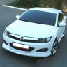 Накладка (юбка) переднего бампера "GT" для Opel Astra H (3D, 5D) купить недорого с доставкой в Нягань