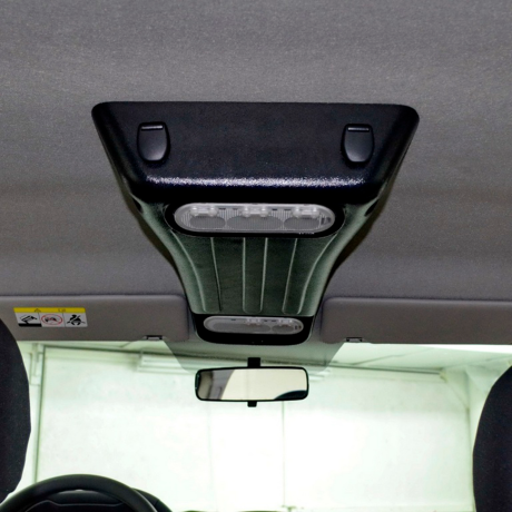Полка на потолок "КАРТ" для Renault Duster рестайлинг с 2015 г.в. (полка в черном абс-пластике) купить недорого с доставкой в Нягань
