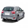 Защита заднего бампера «Уголки двойные» (d63,5) для Nissan Terrano (2014-н.в.)(Окрашенное) купить недорого с доставкой в Нягань