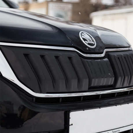 Зимний экран верхний, (текстурный пластик) для Skoda Kodiaq (2016-2021) купить недорого с доставкой в Нягань